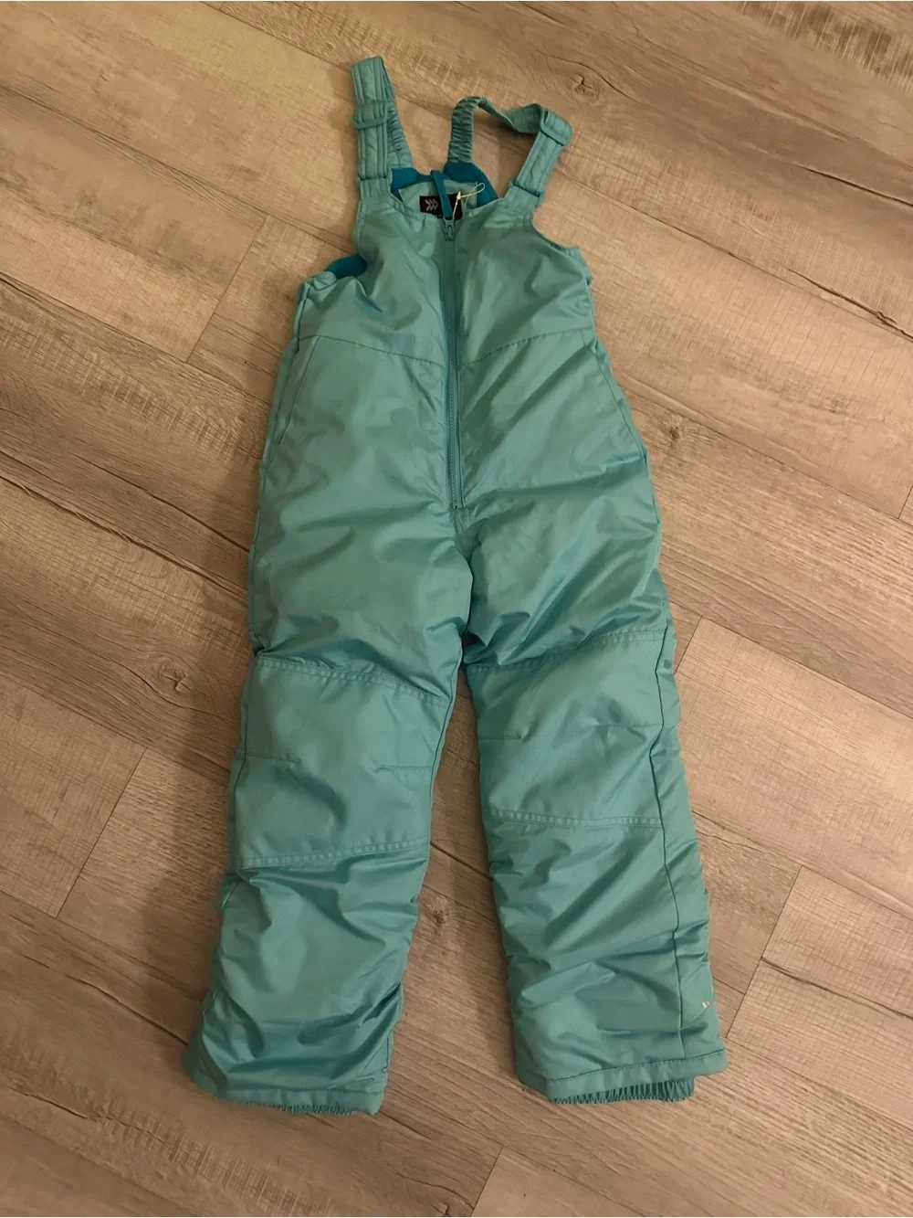 Cat & Jack teal unisex snow bib. Size 6/6x